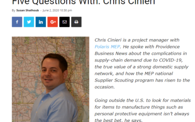 Providence Business News: Five Questions with Chris Cinieri