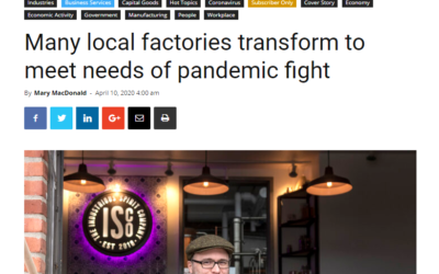 Providence Business News: Many local factories transform to meet needs of pandemic fight