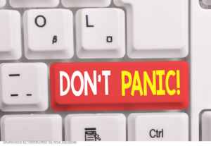 illustration - keyboard - dont panic - cybersecurity