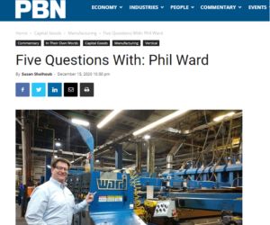 Providence Business News: Five Questions with Phil Ward