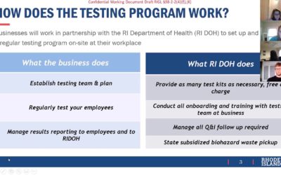 Manufacturer Info Session with RI Department of Health – COVID Rapid Test Kits