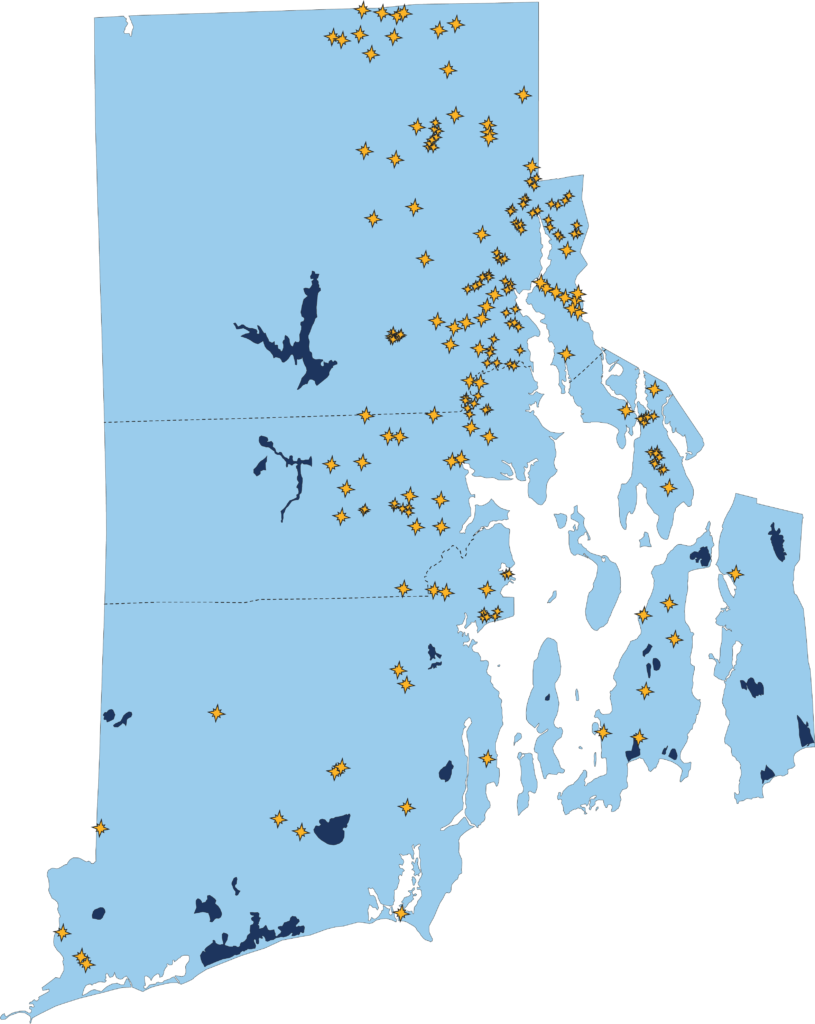 Polaris MEP Rhode Island Manufacturers Client Map
