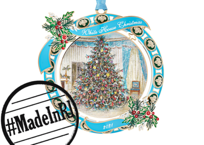 White House Christmas Ornament 2021 Made In Rhode Island