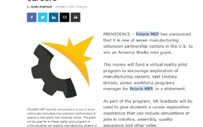 Providence Business News: Polaris MEP mini grant to fund VR pilot