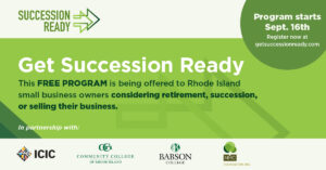 Graphic promoting the Get Succession Ready program