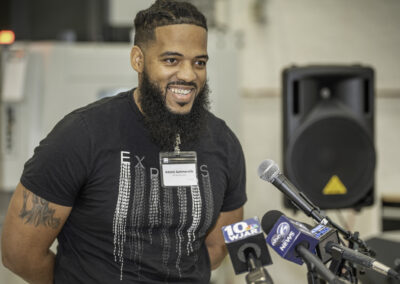 Adonis Summerville shared his experiences going from homelessness to prosperity & success after discovering the JARC (Jane Addams Resource Corporation) program.