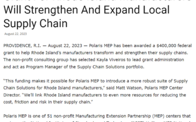 Textile World: Grant for RI Manufacturers Supply Chain