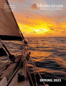 Cover of Spring 2023 URI Momentum Magazine